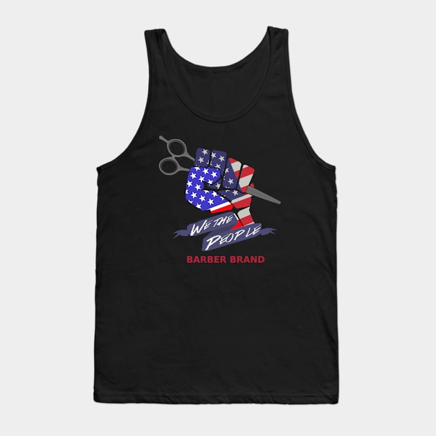 We The People Barber Brand Tank Top by xdcthebarberx